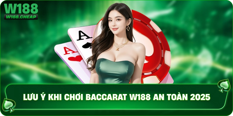 Lưu ý khi chơi Baccarat W188 an toàn 2025
